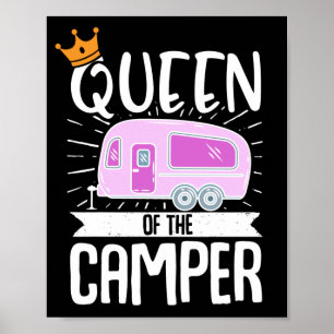 Motorhome RV Camping Queen of the Camper Poster