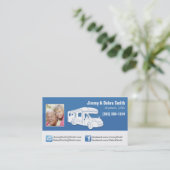 Motorhome RV-combinatiekaarten Visitekaartje (Staand voorkant)