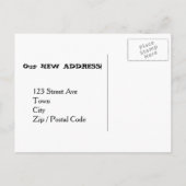 Motorhome RV in Miami We zijn verhuisd Aankondigingskaart (Achterkant)