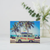 Motorhome RV in Miami We zijn verhuisd Aankondigingskaart (Staand voorkant)