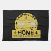 Motorhome | RV Motorhome | Latte Mok kamperen Theedoek (Horizontaal)