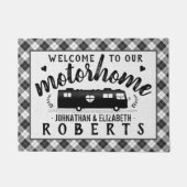 Motorhome RV Rustic Grey Pset Farmhouse Deurmat (Voorkant)