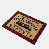 Motorhome RV Rustic Red Pset Farmhouse - Aangepast Deurmat (Schuin)