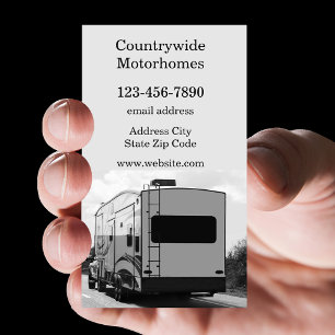 Motorhome RV-verkoop Visitekaartje