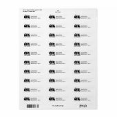 Motorhome Sweet Motorhome RV Etiket (Full Sheet)