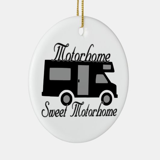 Motorhome Sweet Motorhome RV Keramisch Ornament (Rechts)
