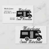 Motorhome Sweet Motorhome RV Visitekaartje (Voorkant / Achterkant)