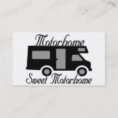 Motorhome Sweet Motorhome RV Visitekaartje (Achterkant)