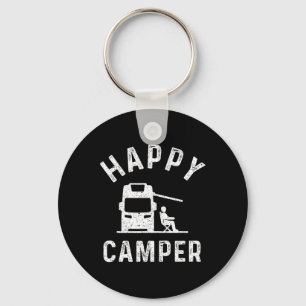 Motorhome T-shirts Gelukkige Kampeerder Sleutelhanger