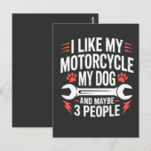 Motorhond Eigenaar Humor Briefkaart (Voorkant / Achterkant)
