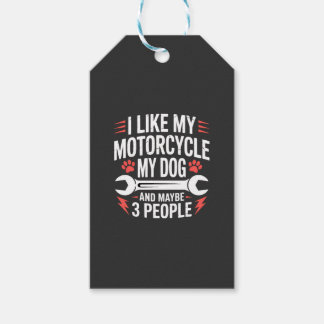 Motorhond Eigenaar Humor Cadeaulabel