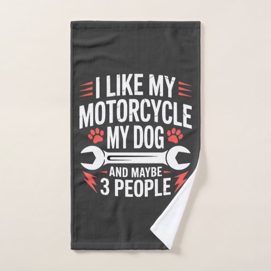Motorhond Eigenaar Humor Handdoek (Handdoek)