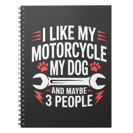 Motorhond Eigenaar Humor Notitieboek (Voorkant)