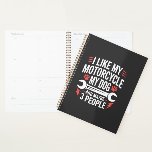 Motorhond Eigenaar Humor Planner (Display)