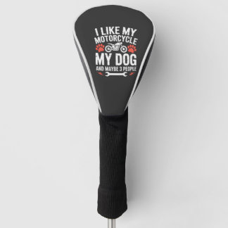 Motorhond Sarcasme Citaat Hond Humor Golfheadcover