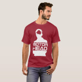 motorhoofd wit logo t-shirt (Voorkant volledig)