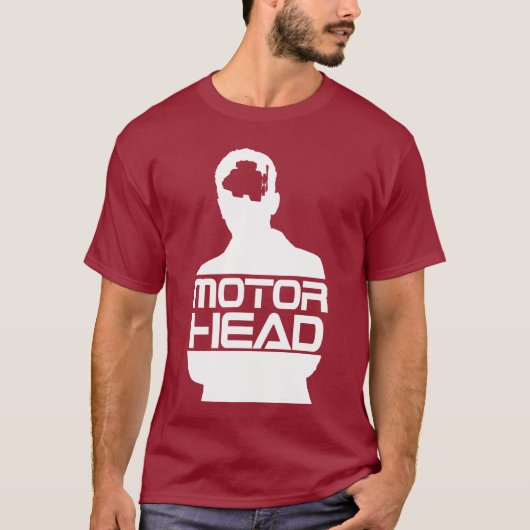 motorhoofd wit logo t-shirt (Voorkant)