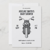  motoricoon baby shower kaart (Voorkant)