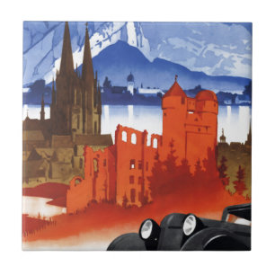 Motoring in Duitsland autowrakken Tegeltje