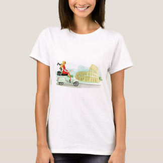 Motorino Girl in Rome T-shirt