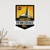  motorisch petroleumteken poster (Keuken)