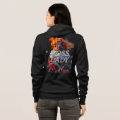 Motorjas voor de Baas Dame Hoodie (Achterkant volledig)