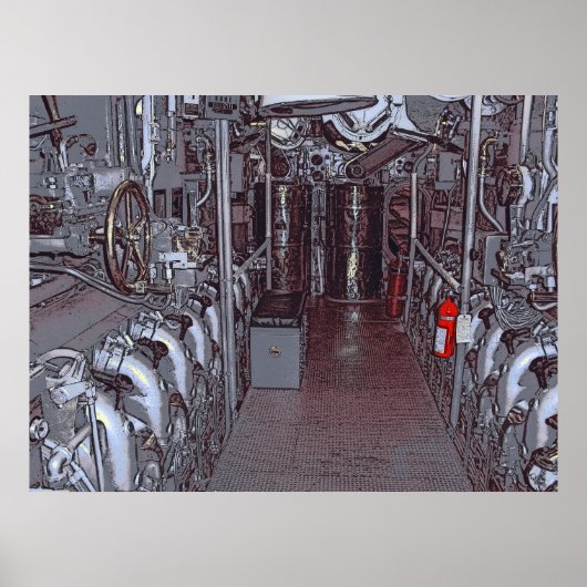 MOTORKAMER GEBRUIKT BOWFIN SUBMARINE - HAWAII POSTER (Voorkant)