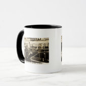 Motorkamer op de S.S. Grotere details - D&C-lijn Mok (Voorkant links)