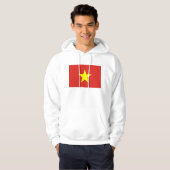 Motorkap Sweater met Vlag van Vietnam (Voorkant volledig)