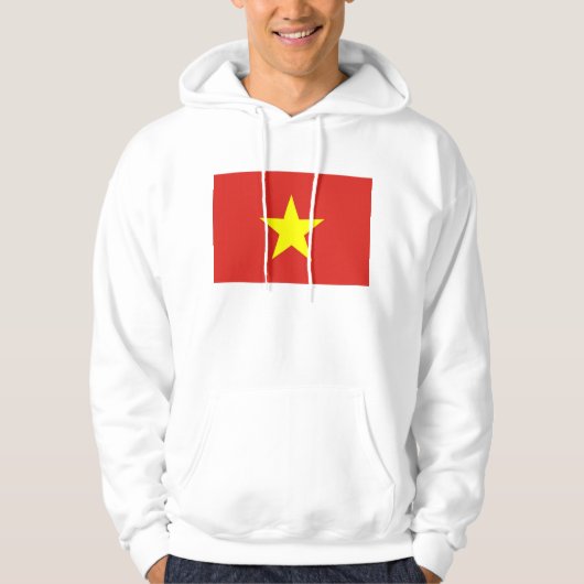 Motorkap Sweater met Vlag van Vietnam (Voorkant)