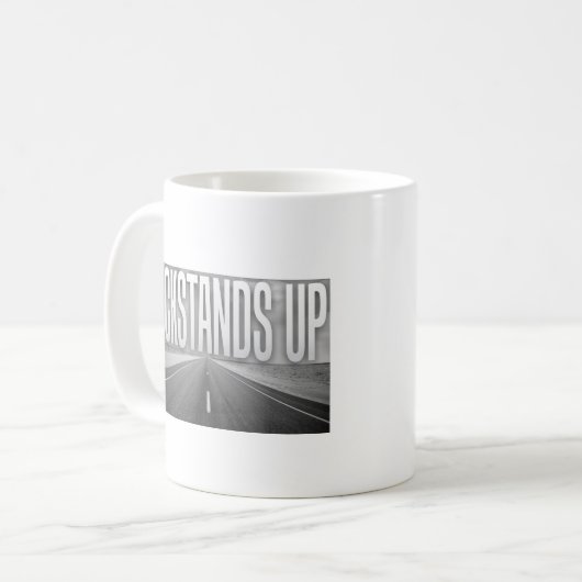 Motorkoffie mok (Voorkant links)