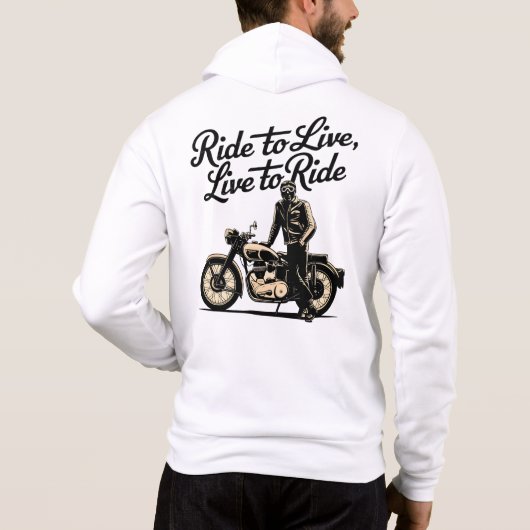 Motorleven: Motorgeest Hoodie (Achterkant)