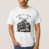 Motorliefhebber Biker Born To Ride Classic T-shirt (Voorkant)