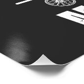 Motorliefhebbers | Biker Papa Cool Gift Perfect Poster (Hoek)