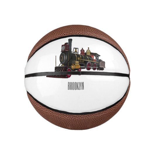 Motorlocomotief, afbeelding van cartoon basketbal (Voorkant)