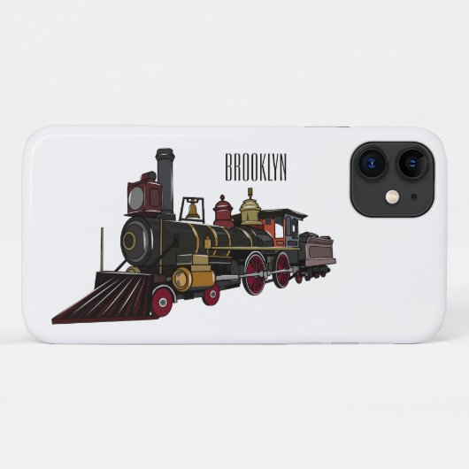 Motorlocomotief, afbeelding van cartoon Case-Mate iPhone case (Achterkant (horizontaal))