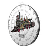 Motorlocomotief, afbeelding van cartoon dartbord (Voorkant Rechts)