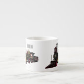 Motorlocomotief, afbeelding van cartoon espresso kop (Voorkant)