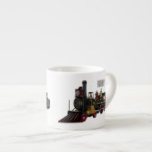 Motorlocomotief, afbeelding van cartoon espresso kop (Voorkant rechts)