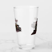 Motorlocomotief, afbeelding van cartoon glas (Links)