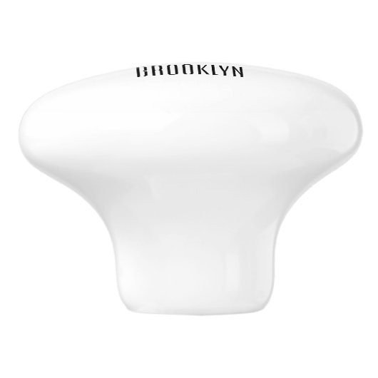 Motorlocomotief, afbeelding van cartoon keramische knop (Zijkant)