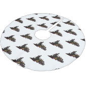 Motorlocomotief, afbeelding van cartoon kerstboom rok (Gekanteld)