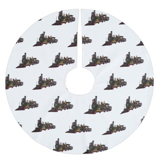 Motorlocomotief, afbeelding van cartoon kerstboom rok (Voorkant)