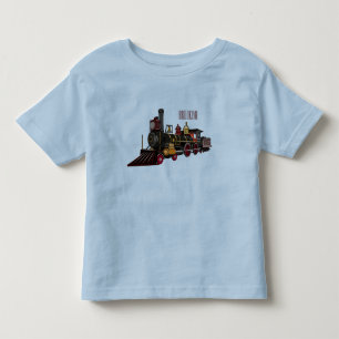 Motorlocomotief, afbeelding van cartoon kinder shirts