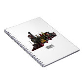 Motorlocomotief, afbeelding van cartoon notitieboek (Rechterzijde)