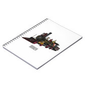 Motorlocomotief, afbeelding van cartoon notitieboek (Linkerzijde)