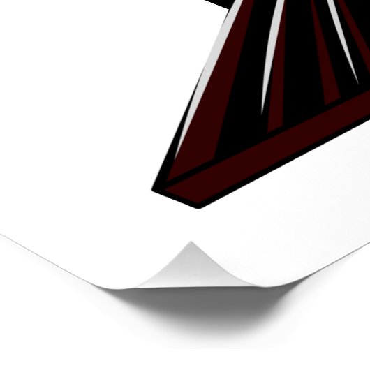 Motorlocomotief, afbeelding van cartoon perfect poster (Hoek)