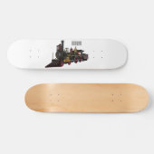 Motorlocomotief, afbeelding van cartoon persoonlijk skateboard (Horizontaal)