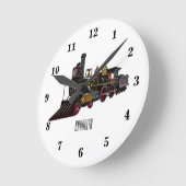 Motorlocomotief, afbeelding van cartoon ronde klok (Hoek)