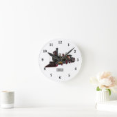 Motorlocomotief, afbeelding van cartoon ronde klok (Huis)